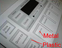 Figure 3. Co-moulded metal and plastic fascia and target.